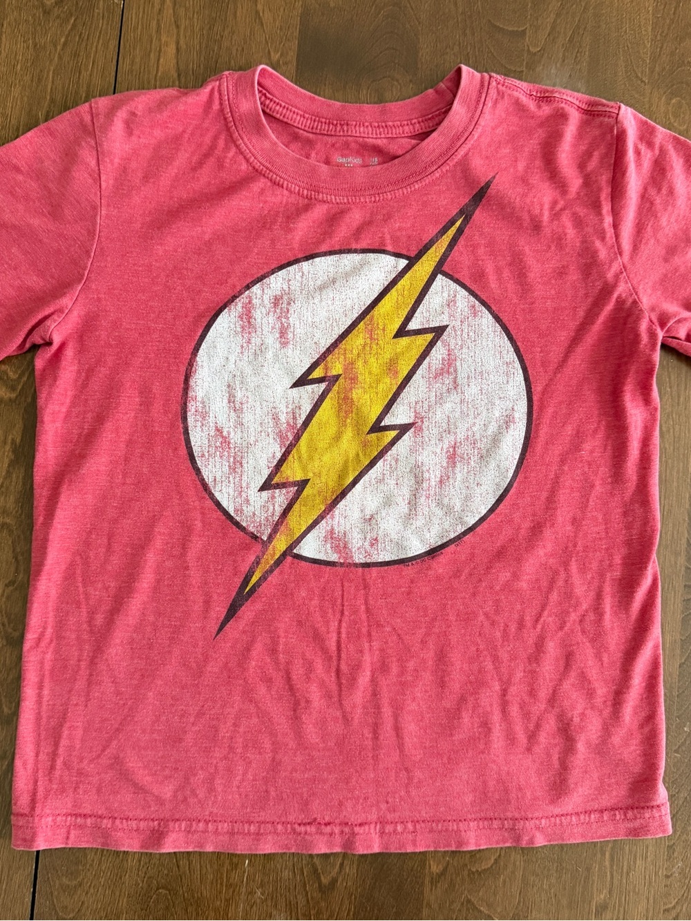 Gap Kids T-Shirt Boys Size Small Red Flash DC Comics Graphic Short Sleeve Shirt